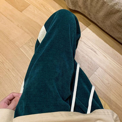 Pantalones de Pana Negros con Costuras Estilo Americano - Image 10