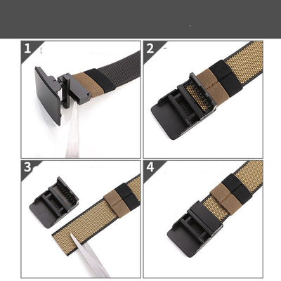 Cinturón Reversible para Hombre con Hebilla Giratoria de Nylon - Image 11