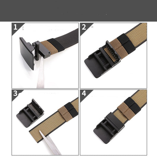 Cinturón Reversible para Hombre con Hebilla Giratoria de Nylon - Image 11