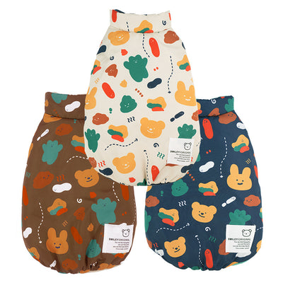 Abrigo Chaleco Reversible de Doble Cara para Mascotas - Diseño Cartoon Otoño Invierno - Image 9