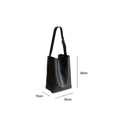 Bolsa Bucket de Gran Capacidad con Patrón Texturizado Lychee - Image 23