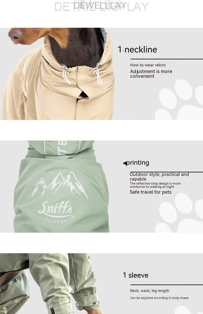Traje de Montaña Táctico para Perros Shiba Inu Medianos y Grandes - Image 13