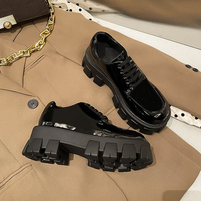 Zapatos Plataforma Sweet Cool - Cuero Genuino para Otoño e Invierno - Image 16