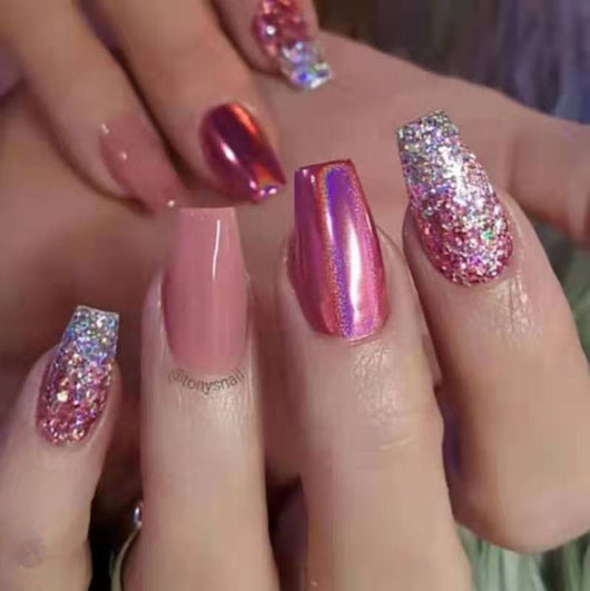 Uñas Postizas Bailarina Removibles con Diseño de Arte Nail - Image 19
