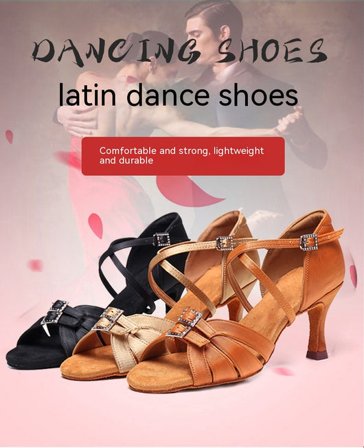 Zapatos de Tacón para Baile Latino con Suela Flexible - Image 17