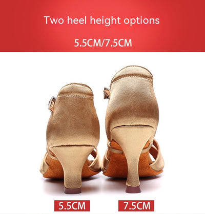 Zapatos de Tacón para Baile Latino con Suela Flexible - Image 20