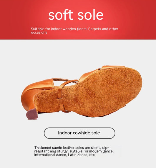 Zapatos de Tacón para Baile Latino con Suela Flexible - Image 22