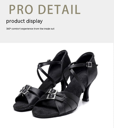 Zapatos de Tacón para Baile Latino con Suela Flexible - Image 23