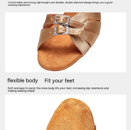 Zapatos de Tacón para Baile Latino con Suela Flexible - Image 25