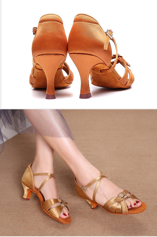 Zapatos de Tacón para Baile Latino con Suela Flexible - Image 29