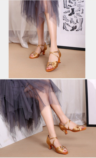Zapatos de Tacón para Baile Latino con Suela Flexible - Image 30