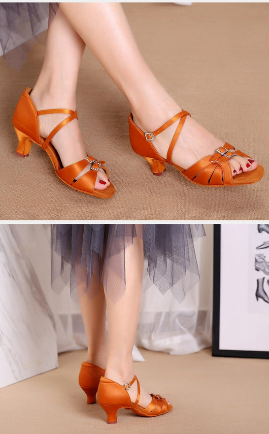 Zapatos de Tacón para Baile Latino con Suela Flexible - Image 32