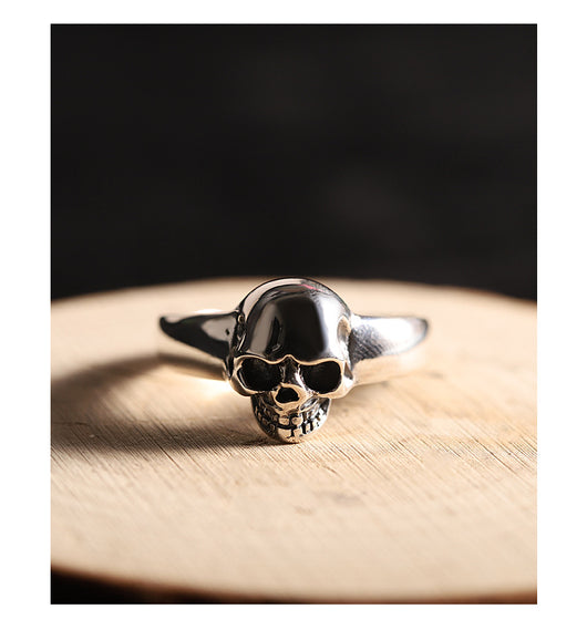 Anillo de Calavera Plateado Minimalista Unisex - Image 19
