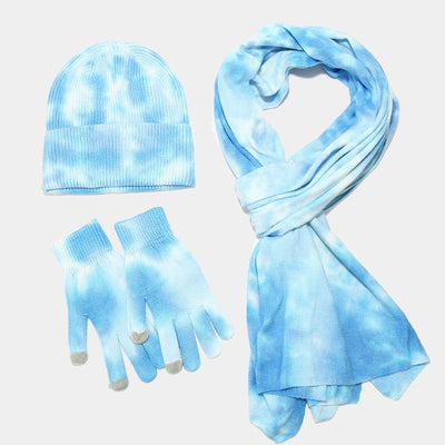 Conjunto Tie-Dye: Gorro, Guantes y Bufanda Tejidos - Image 8