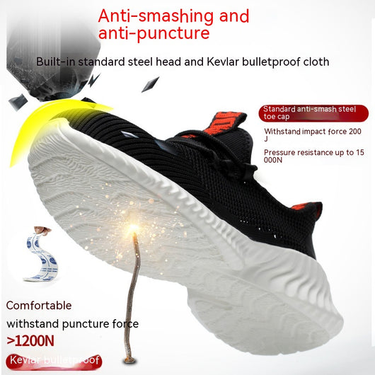 Zapatos de Seguridad Respirable con Puntera de Acero y Suela Antiperforación - Image 9