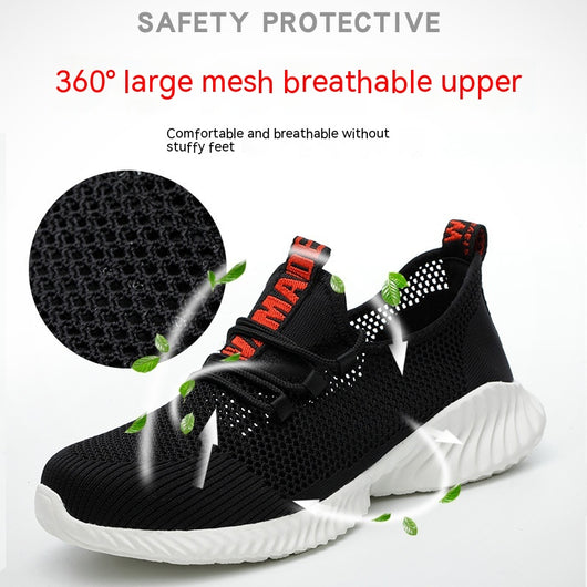 Zapatos de Seguridad Respirable con Puntera de Acero y Suela Antiperforación - Image 16