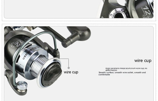 Carrete de Pesca 12 Ejes con Refuerzo Metálico para Caña Telescópica - Image 19