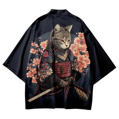 Cardigan Haori Suelto con Ilustración Creativa para Hombre - Image 19
