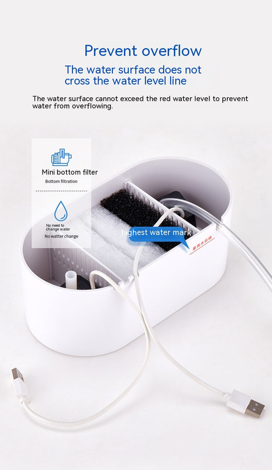 Acuario Ecológico de Escritorio con Recirculación Automática - Image 24