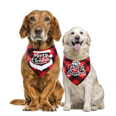 Pañuelo Triangular Navideño para Mascotas - DIY Babero Absorbente para Perros - Image 28