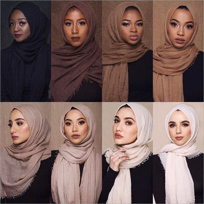 Foulard de Algodón Monocromático Versátil