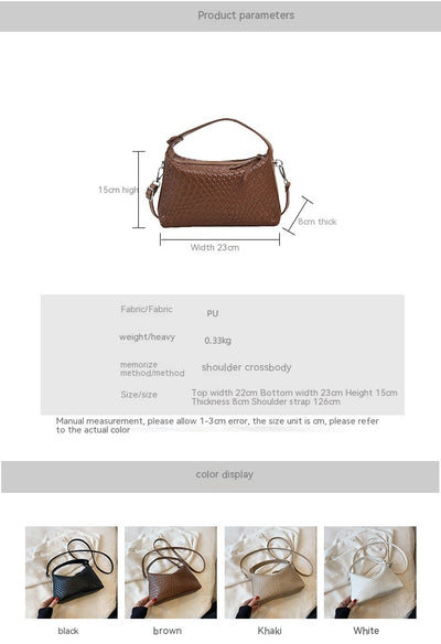 Bolso Mensajero de Gran Capacidad en Color Sólido Premium - Image 7