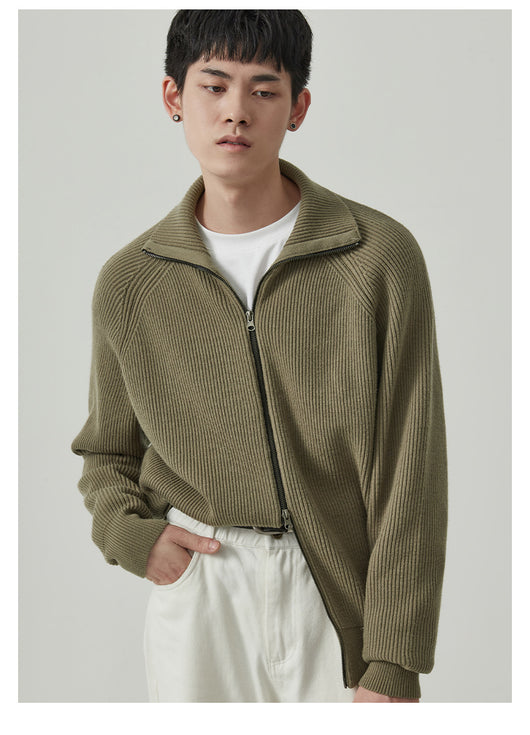 Cardigan Grueso para Hombre Anti-Pilling Corte Holgado - Image 15