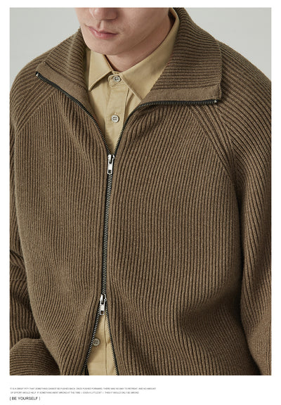 Cardigan Grueso para Hombre Anti-Pilling Corte Holgado - Image 18