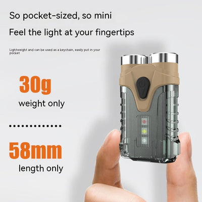 Linterna LED Recargable USB Llavero Portátil - Luz de Emergencia Multiusos - Image 9