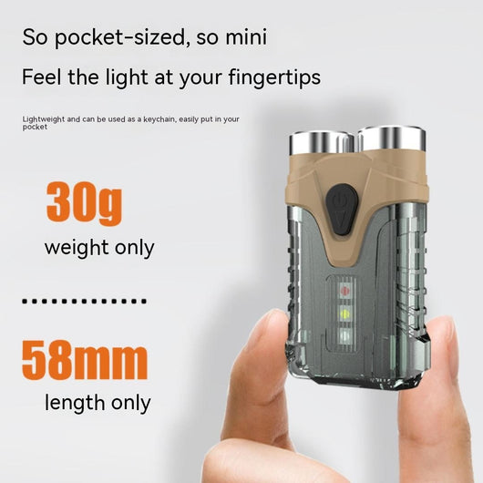 Linterna LED Recargable USB Llavero Portátil - Luz de Emergencia Multiusos - Image 9