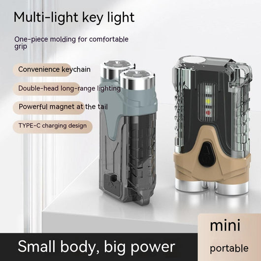 Linterna LED Recargable USB Llavero Portátil - Luz de Emergencia Multiusos - Image 10