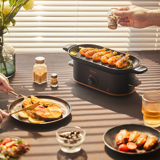Plancha Eléctrica Parrilla Mini Asar sin Humo para el Hogar - Image 11