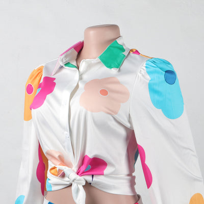 Conjunto de Dos Piezas Estampado para Mujer - Camisa y Pantalón - Image 24