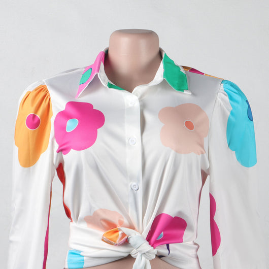 Conjunto de Dos Piezas Estampado para Mujer - Camisa y Pantalón - Image 36