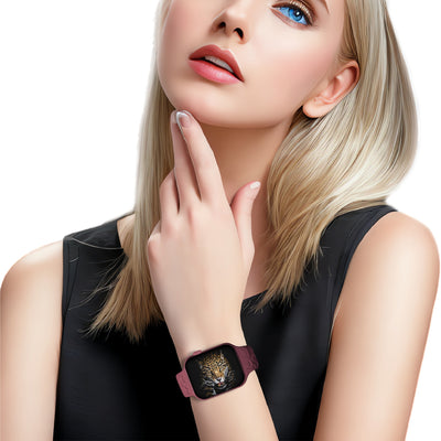 Correa de Reloj para Watch S8 Ultra con Grabado Láser Leopardo y Cierre Mariposa - Image 12