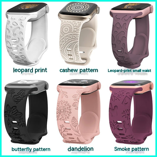 Correa de Reloj para Watch S8 Ultra con Grabado Láser Leopardo y Cierre Mariposa - Image 16