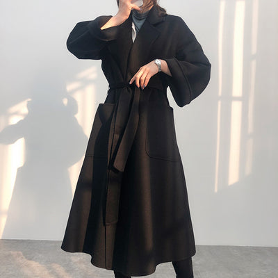 Abrigo Reversible de Cachemira para Mujer - Corte Holgado Otoño Invierno - Image 12