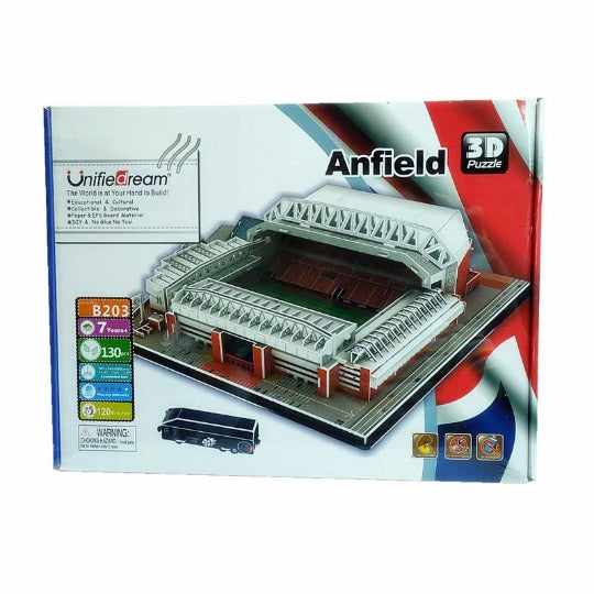 Rompecabezas 3D Estadio de Fútbol Europeo - Modelo de Construcción DIY