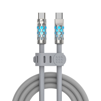 Cable de Carga Rápida de Silicona Luminiscente con Datos - Image 9