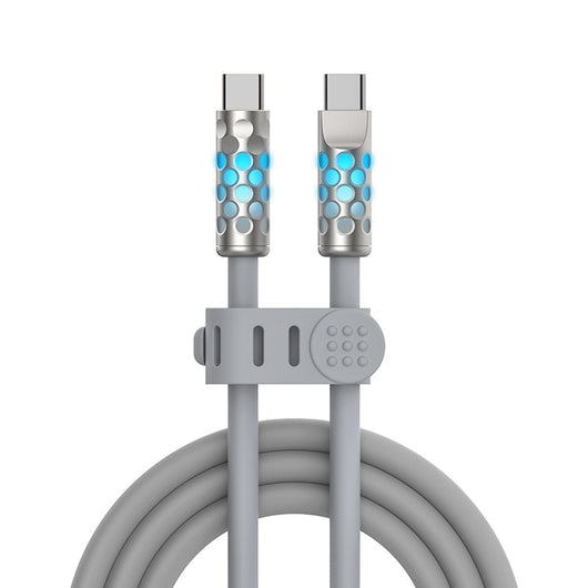 Cable de Carga Rápida de Silicona Luminiscente con Datos - Image 9