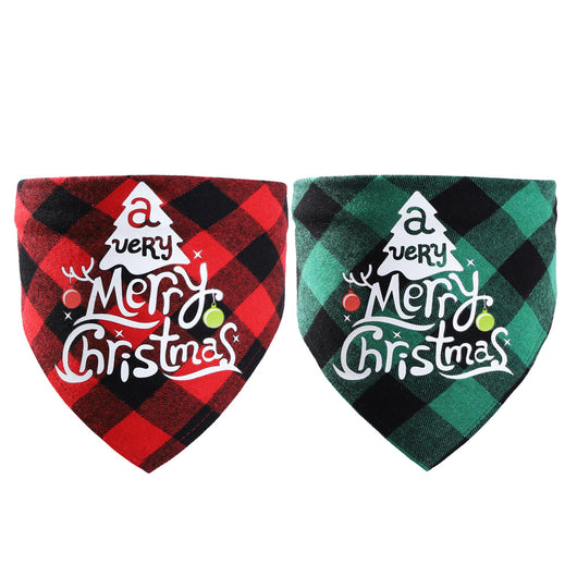 Pañuelo Triangular Navideño para Mascotas - DIY Babero Absorbente para Perros - Image 34