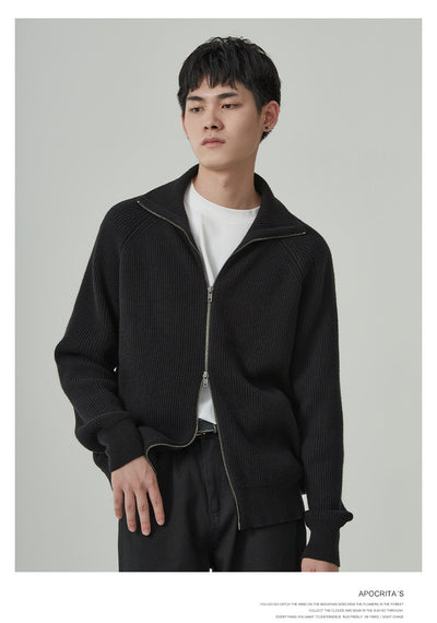 Cardigan Grueso para Hombre Anti-Pilling Corte Holgado - Image 31