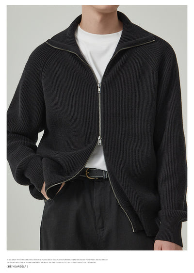 Cardigan Grueso para Hombre Anti-Pilling Corte Holgado - Image 32