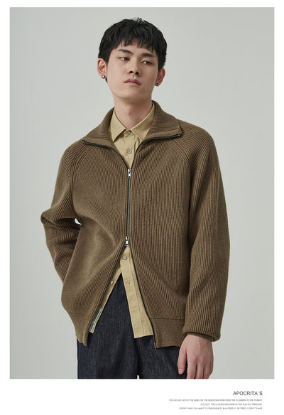 Cardigan Grueso para Hombre Anti-Pilling Corte Holgado - Image 38