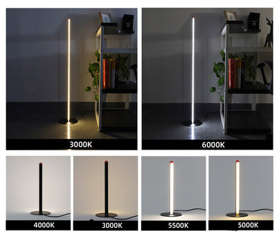 Lámpara de Pie LED Moderna con Estructura de Aluminio para Sala y Dormitorio - Image 11