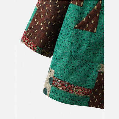 Abrigo Hoodie con Cierre Estampado para Mujer - Image 2