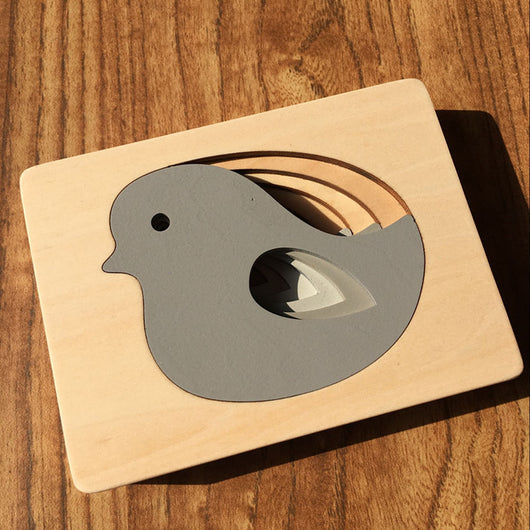 Puzzle de Animales Grandes de Madera Multicapa Reforzada para Niños - Image 3