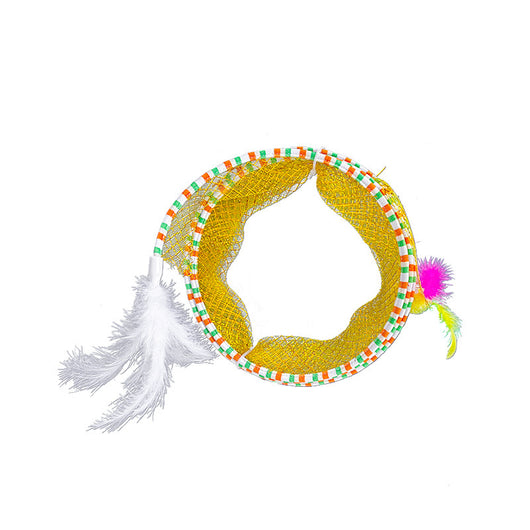 Túnel Plegable para Gatos con Juguetes Integrados - Image 7