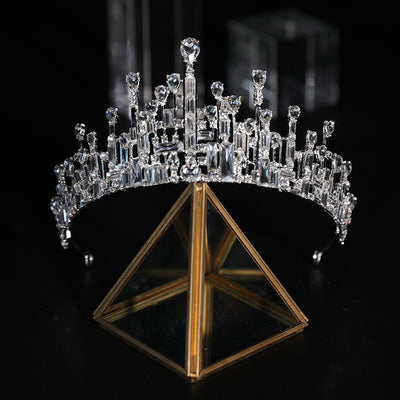 Corona Nupcial Barroca con Perlas y Cristales - Joyería para Novia - Image 10