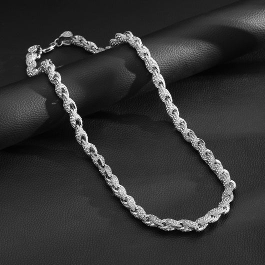 Cadena Hip-Hop Trenzada 10mm con Diamantes - Estilo Europeo y Americano - Image 14